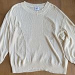 Princess Polly Distressed  Cream Sweater Photo 0