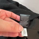 Tahari black faux leather trim sleeveless shift dress size 10 Photo 8