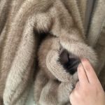 Peppermayo NWOT Naylor Faux Fur Jacket Coat - Brown Photo 7