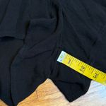 Women’s Black Gauze 3/4 Sleeve Shorts Romper V Neck Plunging Party Summer Vaca Size L Photo 5