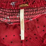 Free People Women’s Iris Long Balloon Sleeve Red Blue Floral Midi Dress Size S Photo 3