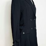 Dries Van Noten 100% wool tailored black blazer with longer contrast back panel Photo 1
