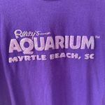 Gildan NWOT Ripley’s Purple Puffy Glitter Text Aquarium t-shirt Large Photo 1