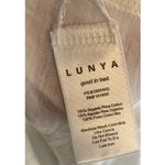 Lunya Women XL Long Sleeve Shirt Sleep Pajama Organic Cotton White Flaw‎ READ Photo 5