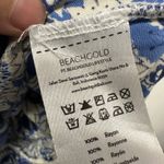 Anthro BeachGold Riley Floral Midi Skirt Blue Size S Photo 4