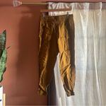 Athleta Cabo Linen Jogger Toasted Ochre Gold Burnt Orange Athleisure Size 4 Photo 1