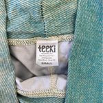 Teeki  Teal Blue Moon Phases Hot Pants Leggings Photo 11