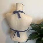 Becca  bikini by Rebecca Virtue swimwear Navy Blue crotchet halter top New Sz Med Photo 2