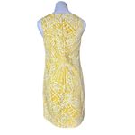 Lilly Pulitzer  MacFarlane Sunglow Yellow Sea Cups Pigment sz 6‎ Shift Dress $198 Photo 3