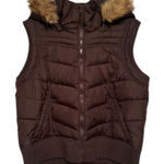 Route 66 Dark Brown Quilted Vest Photo 0