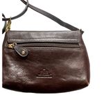 Rowallan Handmade Fine Brown Leather Crossbody Bag Purse Gold Tone Adjustable Photo 3