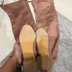 Catherine Malandrino Blush Pink Gold Glitter Heel Thigh High Boots Holidays Photo 2