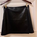 Babaton  faux‎ leather black wrap mini size 6 Photo 6