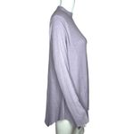 Anthropologie t.la Shirt Women Small Purple Sloane Waffle Knit Thermal Mock Neck Photo 1