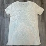 Current/Elliott Cheetah Cream Breathable Vintage Distressed T-Shirt Size 1 Photo 0