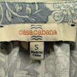 Casa Cabana Women's Size Small Blue White Floral V Photo 5