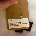 Handmade Chocolate Bar Earrings Brown Photo 1