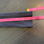 Urban Outfitters Ribbed Long Sleeve Top Black Crew Neck Knit Medium Y2K Minimal Photo 10