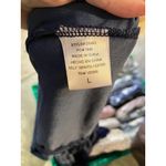 Entro  Velvet Mesh Long Sleeve Gown Maxi Dress Blue Size L Evening Formal Holiday Photo 10