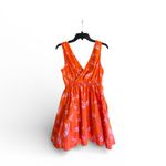 Maeve Anthropologie  Lobster Print Faux Wrap Dress XS Pockets Lined Cotton Photo 1