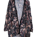 Maurice's  Floral Crochet Trim Open Front Classic Kimono Top Multicolor Size 2X Photo 0