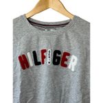 Tommy Hilfiger Gray Spell Out 3/4 Ruffle Sleeve Lightweight Sweatshirt Sz XS Photo 2