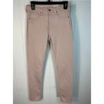 AG Adriano Goldschmied Farrah Ankle Seamless High Rise Skinny Jeans Pink 27 NWT Photo 1
