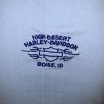 Harley Davidson Boise Idaho Biker blue shirt sleeve shirt Photo 5