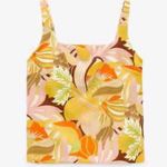 ZARA  Yellow and Orange Floral Print Tank Photo 4