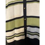 Alfred Dunner Striped Cardigan Top and Black Pants, Women's Size 16 Set Photo 5