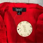 Oddy Red Ruffle Babydoll Tiered Dress Photo 1