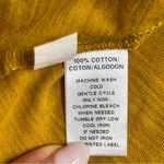 Loft  Mustard Yellow 100% Cotton 3/4 Sleeve Tee A-line body Sz Medium Photo 6