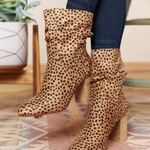 Ccocci  Darby Mid Calf Booties Cheetah size 6 Photo 1
