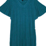Style & Co women’s Teal Knit V-Neck Sweater Dress Photo 0
