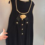 Alex Marie Sleeveless Sweater Dress with Flower and Bow Detail Photo 6