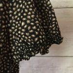 Merona black printed ruffle blouse Photo 3