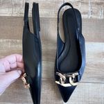 Billini Pointed Toe Chain Flat Size 6 Black Photo 1