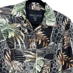 SILKLAND Pure Silk Safari Animal Print Lightweight Jacket Blazer Size 8 Career Black Photo 5