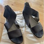 Eileen Fisher sport tumbled leather sneaker sandal size 7 silver grey Photo 0
