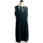 Elie Tahari 12 Green Velvet Cutout Sheath Midi Dress Cocktail Party Festive Chic Photo 9