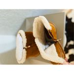 Franco Sarto Ulayna Water Resistant Suede Fleece Wedge Bootie, Brown, 11, NWT Photo 13