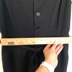 Frank And Oak Black  Sleeveless Button Front Tie Waist Jumpsuit Size M Photo 12
