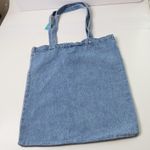 Maurice's NWT Tote Bag Blue Horseshoe Flowers Top Handle Denim Cowgirl Western Photo 1