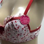Massam Size Medium Floral Padded Underwire Bra. Made in Brazil. New with Tags White Photo 2
