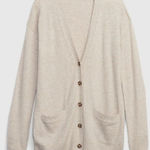 Gap Cash Soft longābutton front cardigan taupe size XS Photo 0