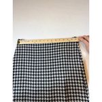 Max Mara  Houndstooth Pencil Skirt Black White Classic Business Career Knee Length Photo 3