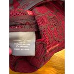 Bagatelle Collection Womens Jacket Size S Burgundy Lace Genuine Leather Red Photo 6