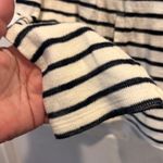 Caslon Women's Striped Knit Blazer Jacket Cream Navy Size L MInimalist Preppy Photo 3