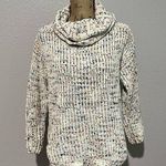 Jessica Simpson  Chunky Knit Speckled Multicolor Cowl Neck Sweater size Small Photo 1