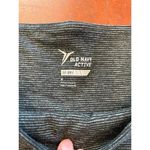 Old Navy Active High Waisted Full Length Leggings Black & Grey Stripe Medium Photo 3